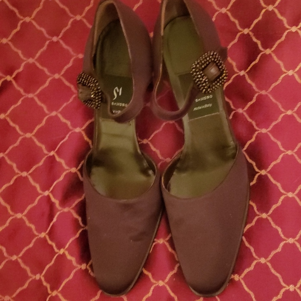 DI SANDRO MADE IN ITALY FABRIC HEELS